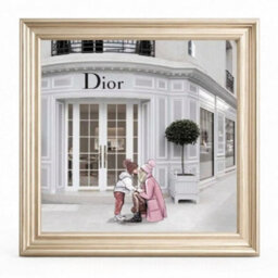 Home Luxe Interiors Dior Jewelry Champagne Step Frame Wall Art 70X70Cm Luxury Decor - thumbnail 3