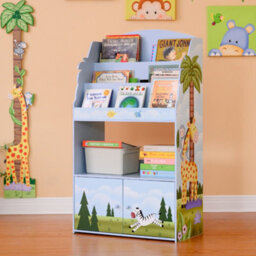 Teamson Kids - Sunny Safari 3-Tier Kids Large Display Bookshelf - thumbnail 3