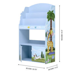 Teamson Kids - Sunny Safari 3-Tier Kids Large Display Bookshelf - thumbnail 4