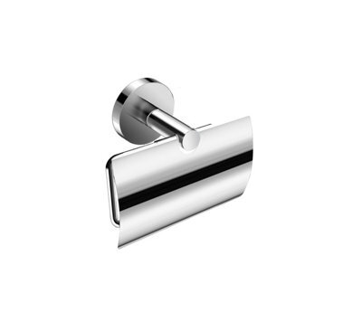 Cosmic Toilet Roll Holder With Cover, Chrome, Hidden Fixings, Anti-Corrosion, Start Collection - image 1