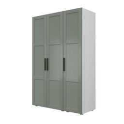 Atomia Contemporary Matt Reed Green Tall Triple Wardrobe (H)2247mm (W)1000mm (D)580mm - thumbnail 2