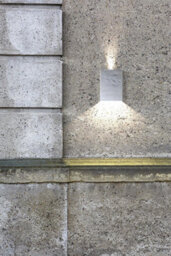Nordlux Fold Outdoor Galvanized Steel Wall Light Coastal/marine Safe Silver,mains Led