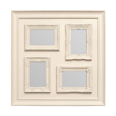 Orsina 4 Photo Cream Plastic Multi-Photo Frame,elegant Picture Holder,frame With Landscape & Portrait Orientation - image 1