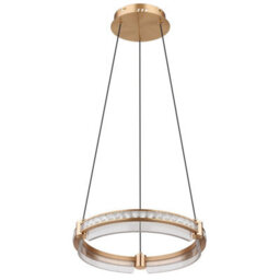 Luminosa Lighting Luminosa Blondie Ring Pendant Ceiling Light Gold Colors K5 Crystals Led Dimmable 2700-6000K Remote Control - thumbnail 2