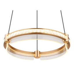 Luminosa Lighting Luminosa Blondie Ring Pendant Ceiling Light Gold Colors K5 Crystals Led Dimmable 2700-6000K Remote Control - thumbnail 3