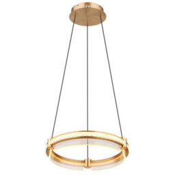 Luminosa Lighting Luminosa Blondie Ring Pendant Ceiling Light Gold Colors K5 Crystals Led Dimmable 2700-6000K Remote Control - thumbnail 5