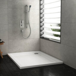 Royal Bathrooms 1200 X 800mm Rectangular Stone Shower Enclosure Tray Gloss White 30mm Slimline - thumbnail 4