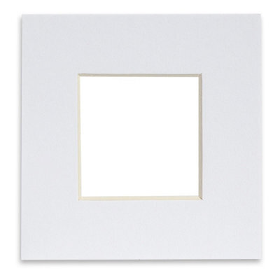 "Nicola Spring Picture Mount For 10 X 10"" Frame - Photo Size 8 X 8"" - White" - image 1