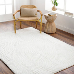 Livabliss Nomadic-Shaggy Ivory Modern Graphic Soft Plush Pile Living Bedroom Rug 200 X 275 Cm Easy Care, Non Shedding - thumbnail 2