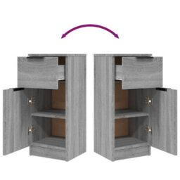 Vidaxl Sideboard Grey Sonoma 30X30X70 Cm Engineered Wood - thumbnail 9