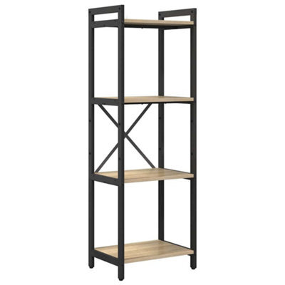 Berkfield Modern Bookcase Sonoma Oak 40 X 30 X 118 Cm Engineered Wood - image 1