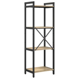 Berkfield Modern Bookcase Sonoma Oak 40 X 30 X 118 Cm Engineered Wood - thumbnail 7
