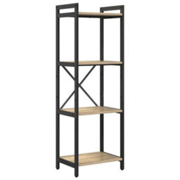 Berkfield Modern Bookcase Sonoma Oak 40 X 30 X 118 Cm Engineered Wood - thumbnail 1