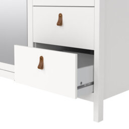 Furniture To Go Barcelona  Wardrobe With 2 Doors + 1 Mirror Door + 2 Drawers White - thumbnail 8