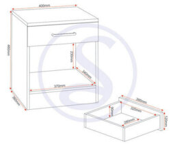 Seconique Dakota Trio Bedroom Set - Dark Grey - thumbnail 9