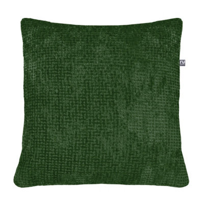 rucomfy Beanbags Rucomfy Waffle 50X50Cm Cushion - Green Soft Decorative Throw Pillow For Sofa & Bed - image 1