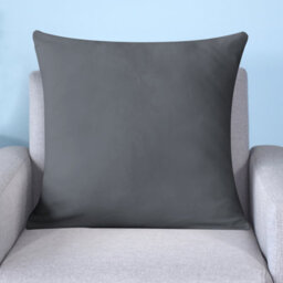 Neel Blue 220Gsm Crushed Velvet Square Cushion Covers, Set Of 2 Grey Pillow Case, 45Cm X 45Cm - thumbnail 6