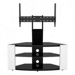 "Avf Como 1.08M Corner Tv Stand With Mount, For Tvs 32-65"" - Gloss White" - thumbnail 2