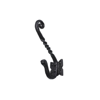 Perry 145mm No.4463 Old Hill Ironworks Barley Twist Hat & Coat Hooks