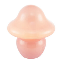 Happy Homewares Soft Blush Pink Mushroom Table Lamp With Curvy Head And Round Base - thumbnail 8