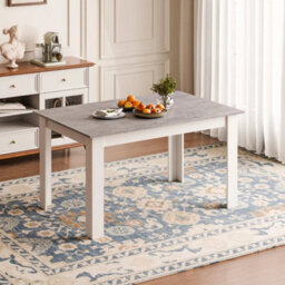 Grey 120Cm Wooden Dining Table Kitchen Dining Room For 4-6 People - thumbnail 6