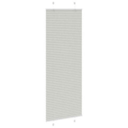 Berkfield Pleated Blind Light Grey 70X200 Cm Fabric Width 69.4 Cm Polyester - thumbnail 3