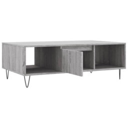 Berkfield Sturdy Coffee Table Grey Sonoma 104X60X35 Cm Engineered Wood - thumbnail 6