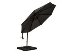 Royalcraft Grey 3M Deluxe Pedal Operated Rotational Cantilever Powder Coated Parasol With Cross Stand - thumbnail 7