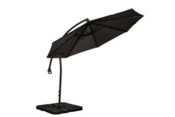 Royalcraft Grey 3M Deluxe Pedal Operated Rotational Cantilever Powder Coated Parasol With Cross Stand - thumbnail 5