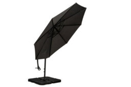 Royalcraft Grey 3M Deluxe Pedal Operated Rotational Cantilever Powder Coated Parasol With Cross Stand - thumbnail 8