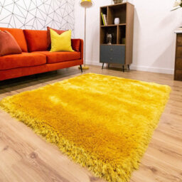 Plain Shaggy Handmade Luxurious Sparkle Rug Easy To Clean Living Room And Bedroom-240Cm X 340Cm - thumbnail 1