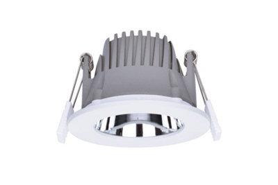 Luminosa Lighting Luminosa Recess Pro Downlight 75mm Cutout 6W 540Lm 90Lm/w 3000K 60 Beam Ip44 Non Dimmable White