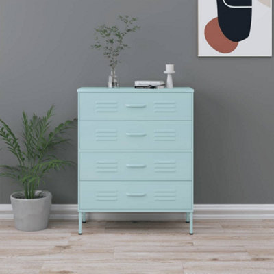 Berkfield Chest Of Drawers Mint 80X35X101.5 Cm Steel - image 1