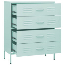 Berkfield Chest Of Drawers Mint 80X35X101.5 Cm Steel - thumbnail 6