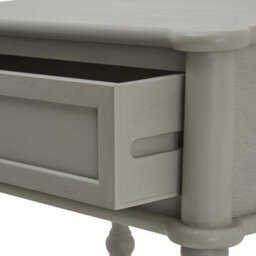 Wyld Haus Thuy Grey Wooden Bedside Table With Drawer And Lower Shelf 850mm - thumbnail 5