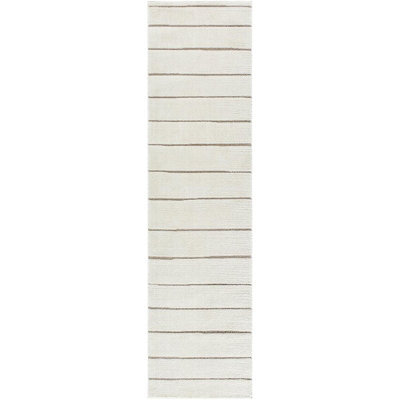 Livabliss Our Pnw Home Cascade-Modern Ivory Taupe Graphic High Pile Living Dining Bedroom Rug 200 X 275 Cm Easy Care, Non Shedding - image 1