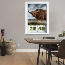 Lister Cartwright Photographic Blackout Roller Blinds For Bedroom Windows - (60 X 140 Cm) - Highland Cow - thumbnail 4