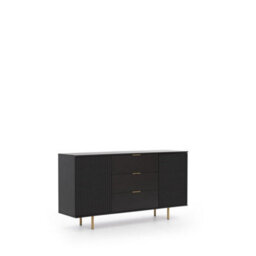 Arte Nubia Sideboard Cabinet In Black - Sophistication Meets Practicality - W1500mm X H80mm X D410mm - thumbnail 1