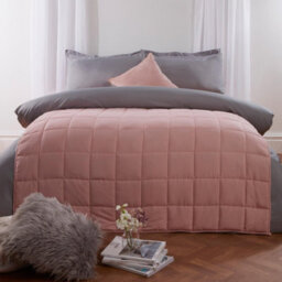 Ohs Weighted Blanket Quilted, Blush Pink, 125 X 150 Cm - 4Kg - thumbnail 2