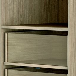 Qazar Matt Light Oak Effect Large Freestanding Wardrobe Storage Unit (H)2000mm (L)2200mm (W)2200mm (D)480mm - thumbnail 5