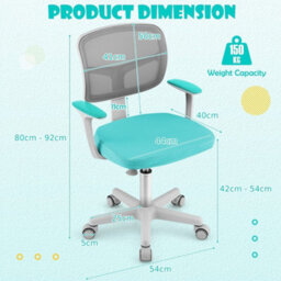 Computer Desk Chair Low Back Task Study Chairs Kids Office - thumbnail 2