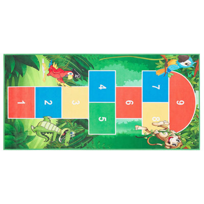 Beliani Kids Rug Babadag Green 80 X 150 Cm - image 1