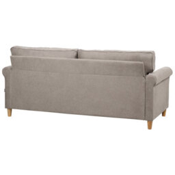 Beliani Sofa 3 Seater Ronneby Fabric Light Brown - thumbnail 5