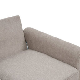 Beliani Sofa 3 Seater Ronneby Fabric Light Brown - thumbnail 8