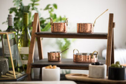 Artesà Artesa 2-Tiered Round Frame Food Display Serving Stand With Slate Platters Base - thumbnail 4