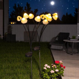 CUQOO Outdoor Solar Lights 8 Pack - Multicolour, Waterproof LED Solar - View #8