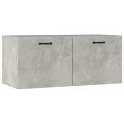 Berkfield Wall Cabinet Concrete Grey 80X35X36,5 Cm Engineered Wood - thumbnail 2