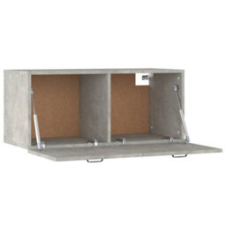 Berkfield Wall Cabinet Concrete Grey 80X35X36,5 Cm Engineered Wood - thumbnail 6