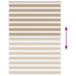 Berkfield Modern Zebra Blind Sand Brown 165X200 Cm Fabric Width 160.9 Cm Polyester - thumbnail 5