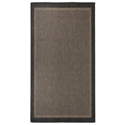 Walplus Outdoor Flatweave Rug 80X150 Cm Dark Brown